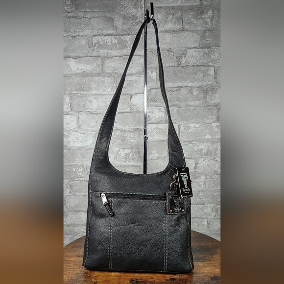 Tignanello Pebbled Leather Shoulder Bag - Picture 4 of 10